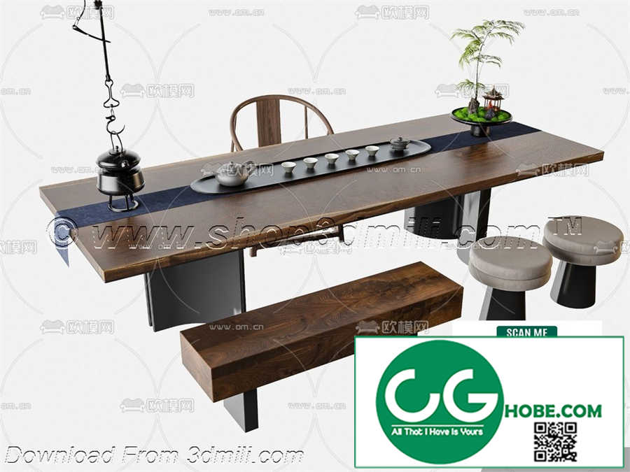 Tea Room 26 3D Model